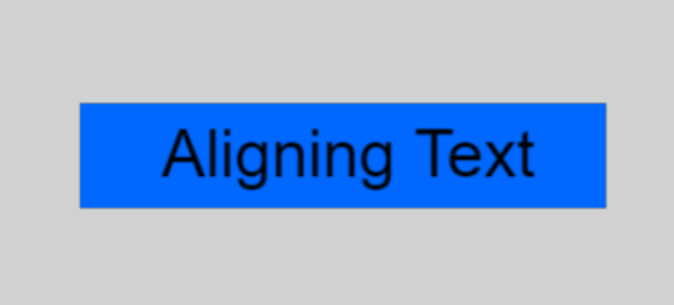 Text Aligning